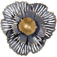 Декор настенный Цветок золотисто-серый 23,5*23,5*6,4 (TT-00001946)