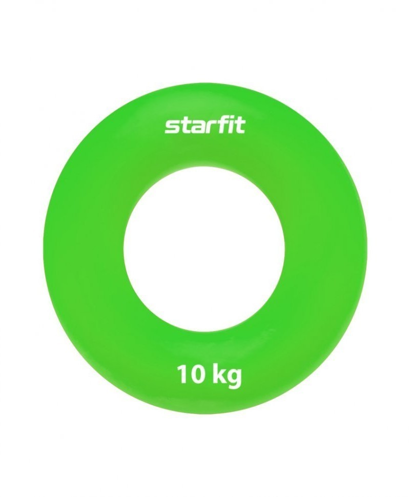 Эспандер кистевой ES-403 "Кольцо", диаметр 7 см, 10 кг, силикогель, зеленый (1121033)
