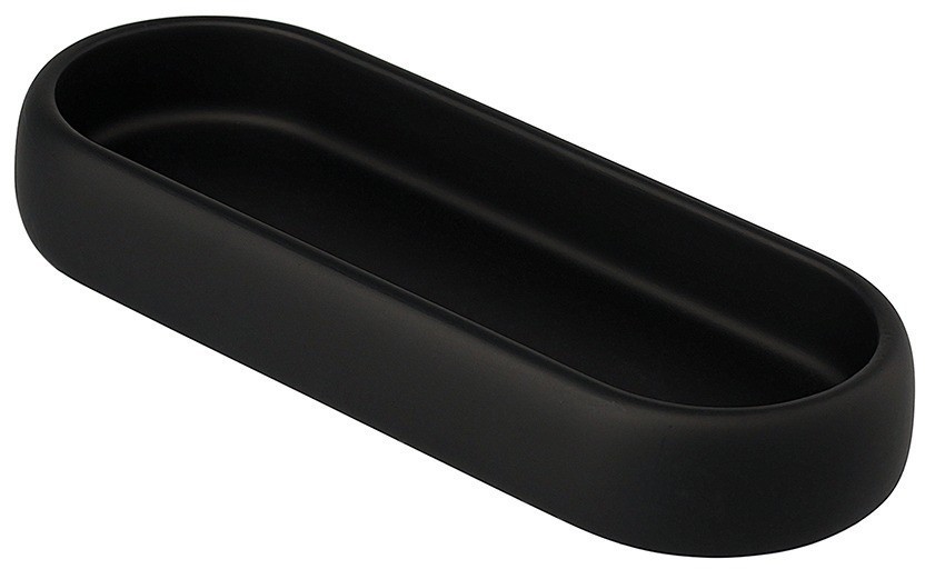 Подставка для ванных принадлежностей slim, черная, малая (78881)