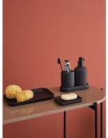 Подставка для ванных принадлежностей slim, черная, малая (78881)