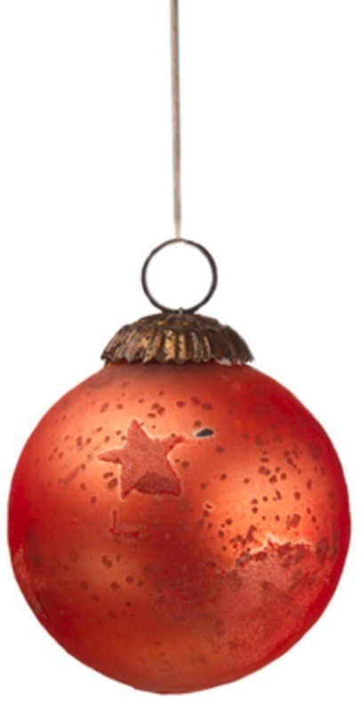 Новогодняя игрушка ATJ 449, 7, стекло, металл, orange, RESTORATION HARDWARE