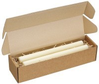 Набор из двух свечей молочно-белого цвета из коллекции edge, 24,5 см (77661)