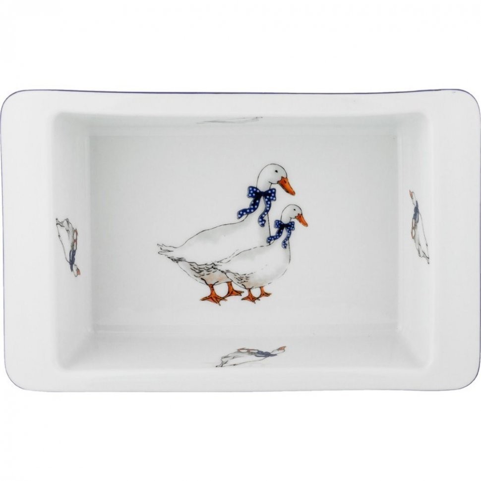 Блюдо для запекания "гуси" 21*13 см. высота 5,5 см. 0,6л G.Benedikt. (658-032)