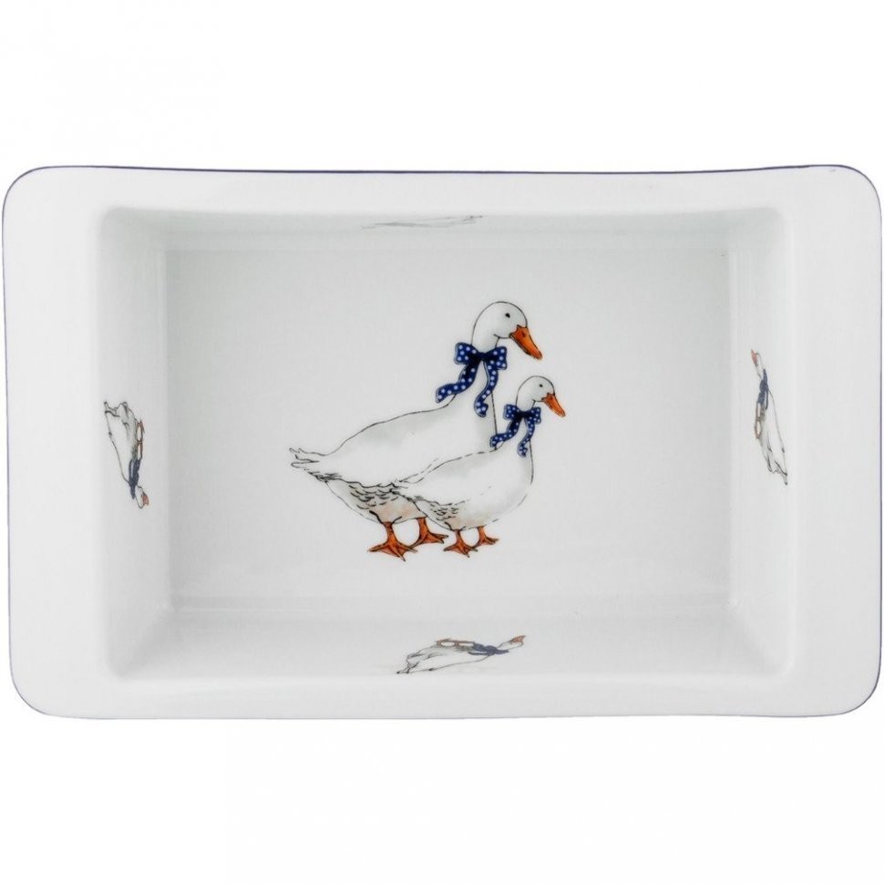 Блюдо для запекания "гуси" 21*13 см. высота 5,5 см. 0,6л G.Benedikt. (658-032)