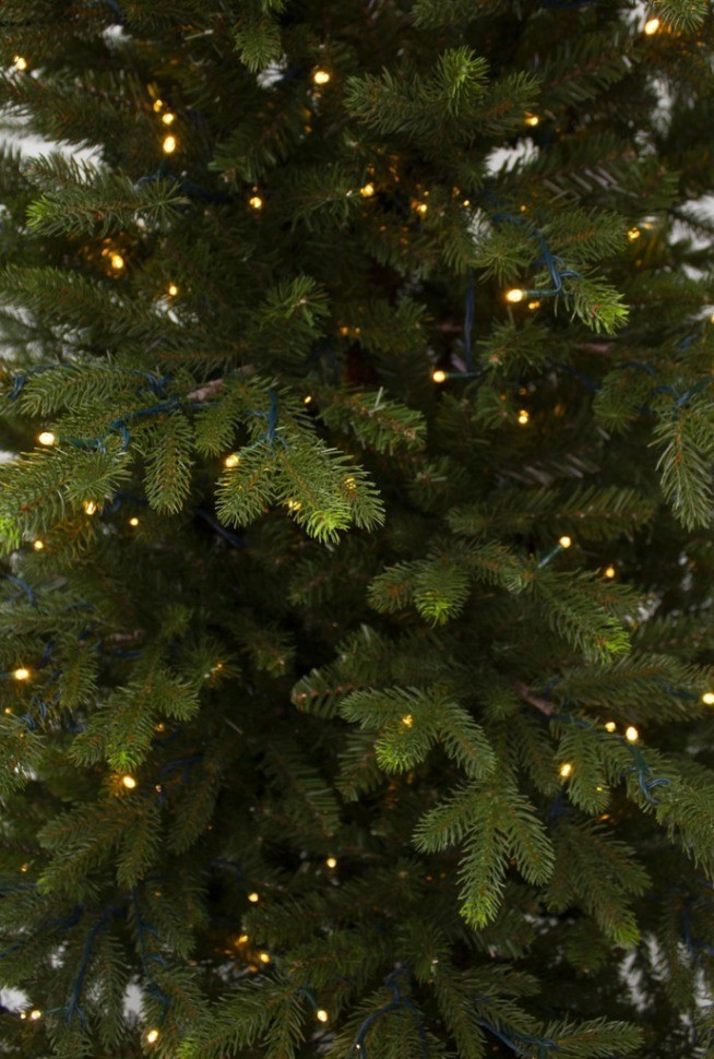 Ель ирландская 215 см 384 ламп зеленая (74398)