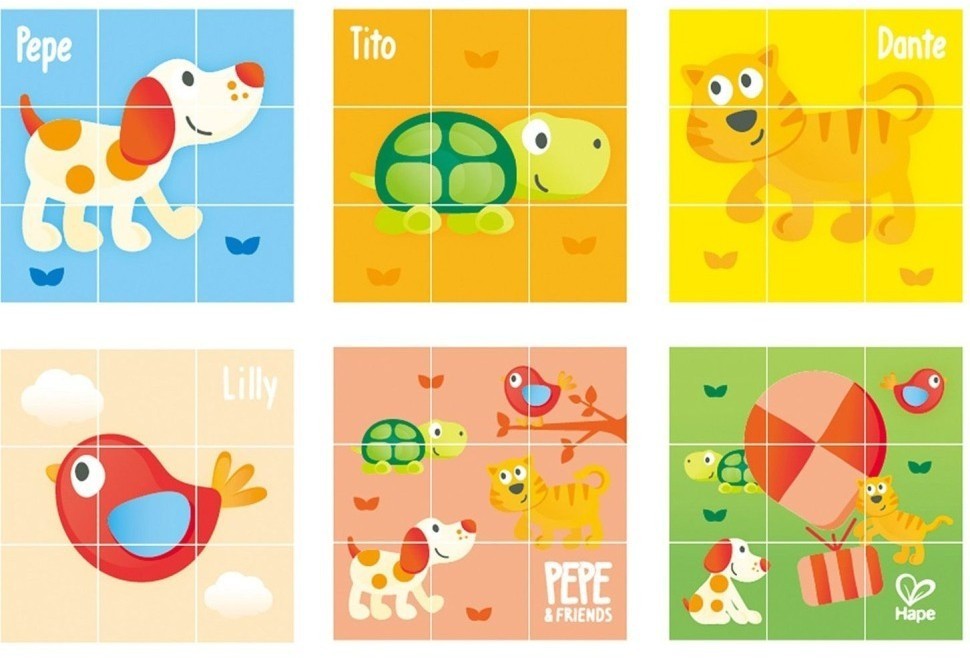 Кубики Лили 9 элементов (E0452_HP)