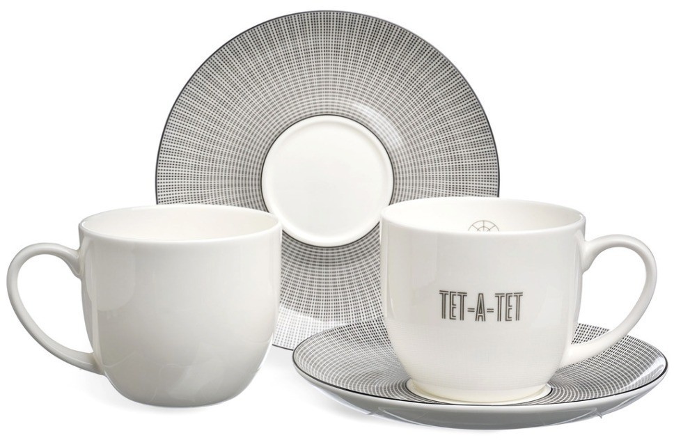 Чайный набор lefard "tet-a-tet" на 2 пер. 4 пр. 300 мл (416-103)