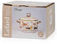Кастрюля lefard эмалированная с крышкой, серия passage, 3,8л, диа.20см подходит для индук.плит (950-653)