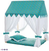 Текстильный домик-палатка с пуфиком &quot;Дворец Жасмин&quot; (PCR116-08)