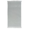 Полотенце банное с бахромой серого цвета essential, 70х140 см (63148)