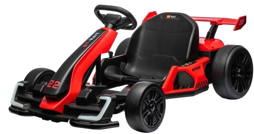 Детский электромобиль дрифт картинг (красный, 12 км/ч, 24V) (AHL007-RED)