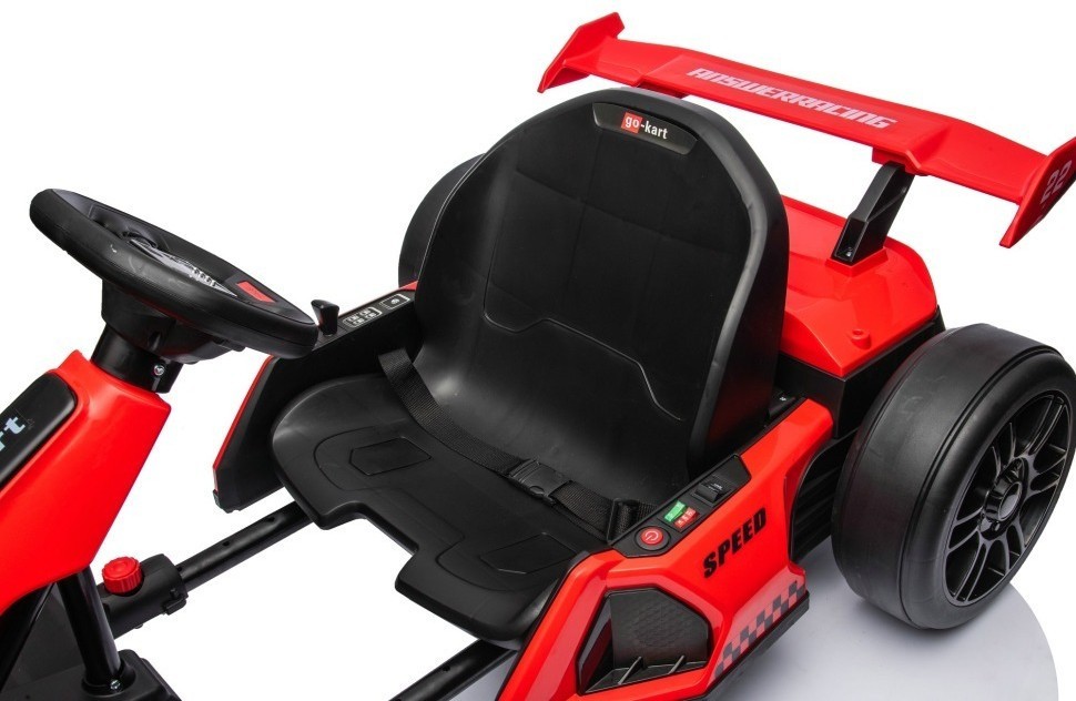 Детский электромобиль дрифт картинг (красный, 12 км/ч, 24V) (AHL007-RED)