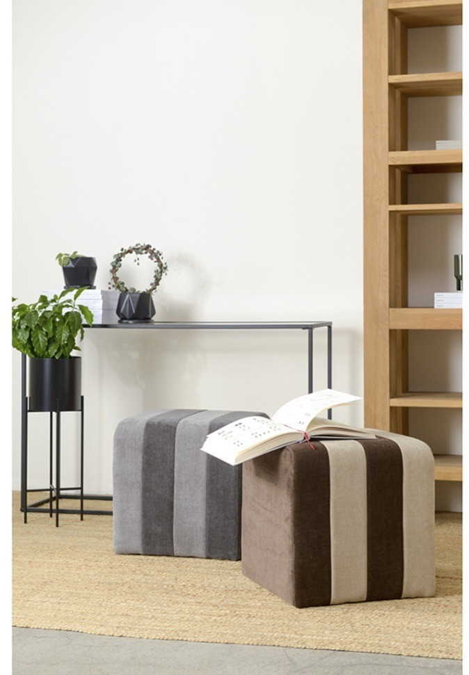 Пуф idar, шенилл, серый (74025)