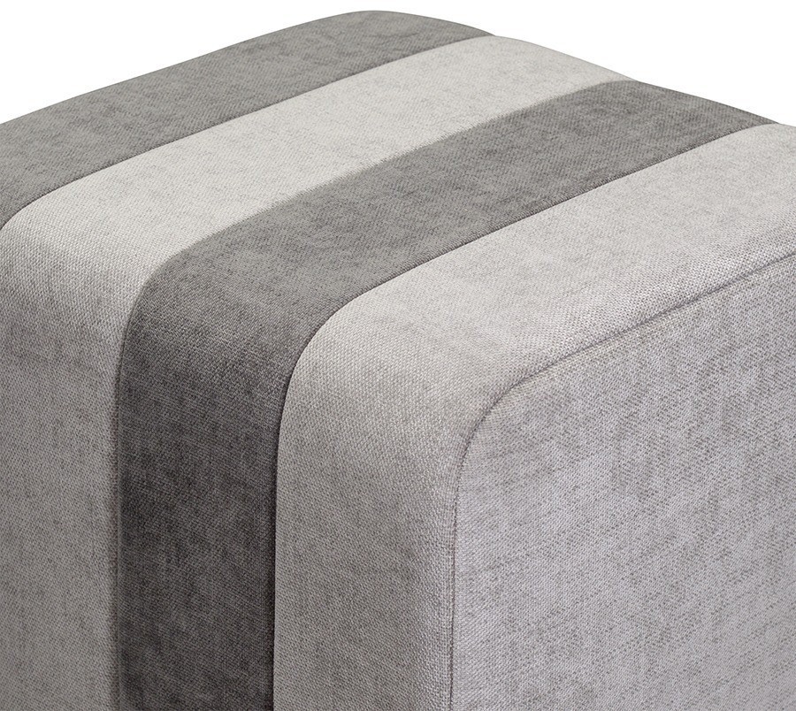 Пуф idar, шенилл, серый (74025)