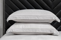 Комплект постельного белья Гарда, бамбук, серый, Двуспальный евро (200*220) (TT-00014566)