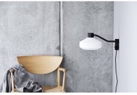 Лампа настенная mayor, 31х14 см, белый плафон, черный матовый каркас (70057)