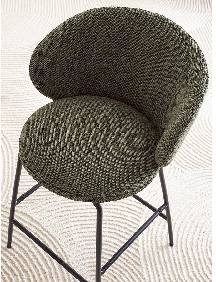 Стул полубарный comfy, рогожка, шпинат (77341)