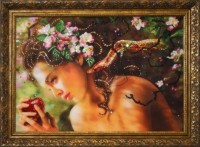 Картина Змей Искуситель с кристаллами Swarovski (1115)