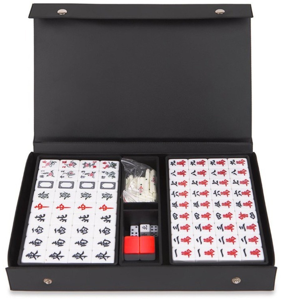 Маджонг в кожаном кейсе (красные фишки) (29254)
