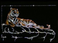 Картина Тигр Шерхан с кристаллами Swarovski (1295)