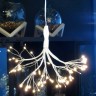 Подвеска одуванчик теплый свет  режимом миганиям ø 40 см ( 160 ламп) серебро (84642)