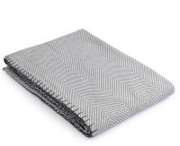 Плед из шерсти мериноса серого цвета из коллекции essential, 130х180 см (77085)