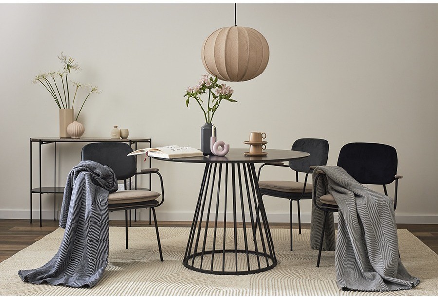 Плед из шерсти мериноса серого цвета из коллекции essential, 130х180 см (77085)