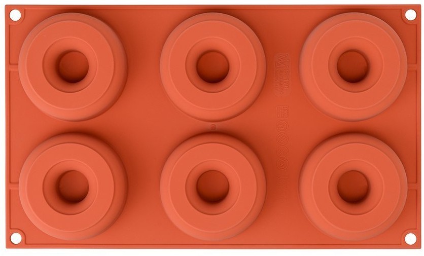 Форма силиконовая для приготовления пончиков donuts, D7,5 см (70758)