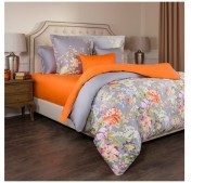 Кпб 1.5 сп &quot;пастораль&quot;,х/б 100%,оранжевый+серый под 150х215 -1шт., пр 180х220 -1шт., нав 70х70х5-2шт SANTALINO (985-219)