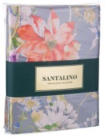 Кпб 1.5 сп &quot;пастораль&quot;,х/б 100%,оранжевый+серый под 150х215 -1шт., пр 180х220 -1шт., нав 70х70х5-2шт SANTALINO (985-219)
