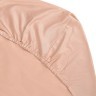 Простыня на резинке из сатина цвета пыльной розы из коллекции essential, 200х200х30 см (70551)
