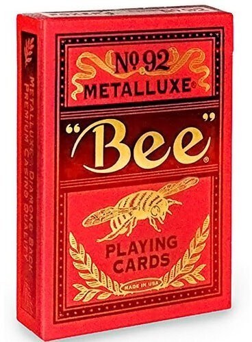 Карты "Bee Metalluxe Red" (47033)
