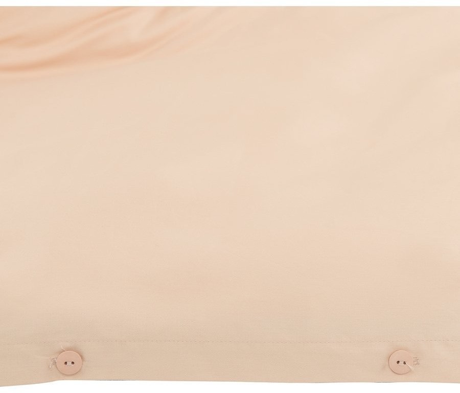 Комплект постельного белья полутораспальный из сатина бежево-розового цвета из коллекции essential (70512)
