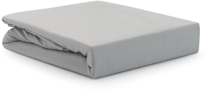 Простыня из умягченного сатина серого цвета из коллекции essential, 240х270 см (73746)