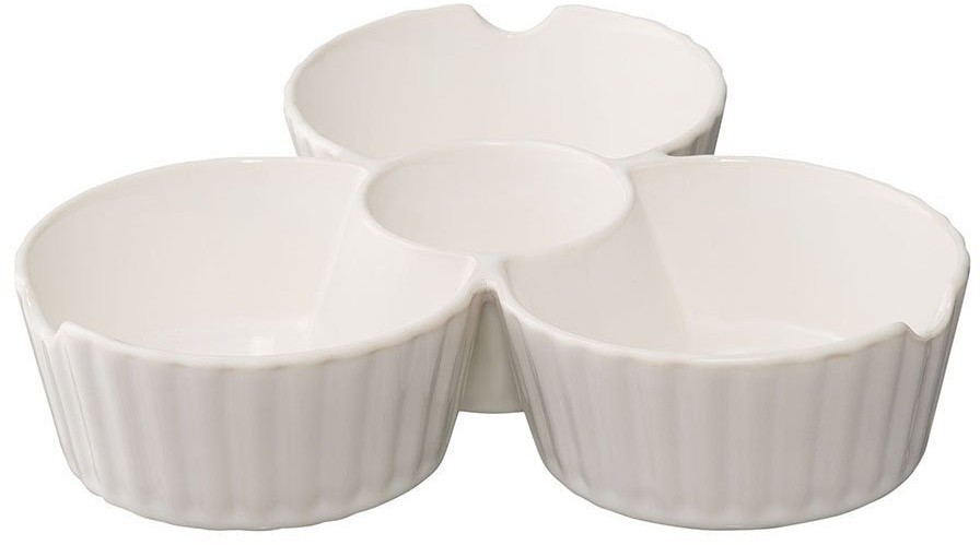 Менажница белого цвета из коллекции kitchen spirit (73609)