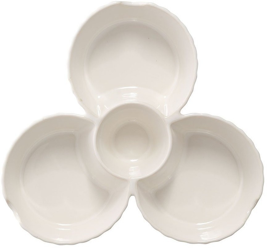 Менажница белого цвета из коллекции kitchen spirit (73609)