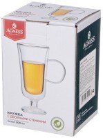 Кружка с двойными стенками &quot;double-wall&quot; 200 мл Agness (887-249)