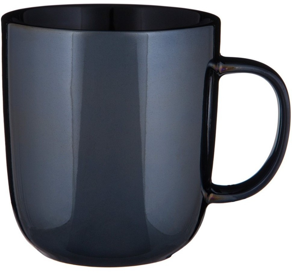 Кружка bronco "gloss" 400 мл черная (407-137)