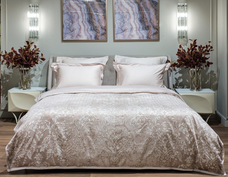 Кровать Michelle без под.мех. серый Norton SER+Mocka43 183*230*99см (TT-00014698)