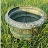 Кашпо малахит, керамика, диаметр 39 см (D-15-1559)