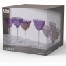 Набор бокалов для мартини aurora, 195 мл, фиолетовый, 4 шт. (73290)