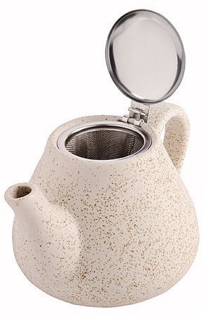 Заварочный чайник 950мл керамика БЕЖЕВЫЙ LR (29358)