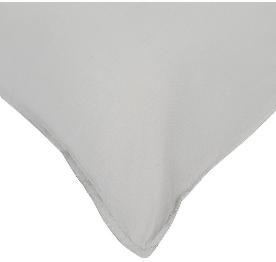 Набор из двух наволочек серого цвета из органического стираного хлопка из коллекции essential, 50х70 см (69383)