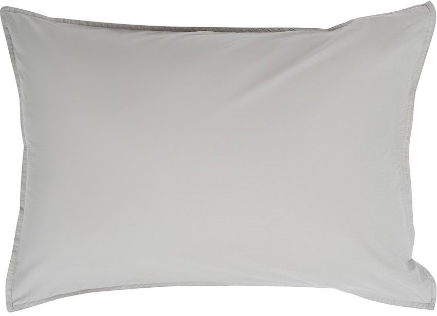 Набор из двух наволочек серого цвета из органического стираного хлопка из коллекции essential, 50х70 см (69383)