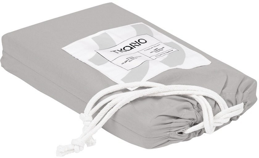 Набор из двух наволочек серого цвета из органического стираного хлопка из коллекции essential, 50х70 см (69383)