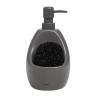Диспенсер для мыла с подставкой для губки joey, 590 мл, уголь (56036)