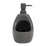 Диспенсер для мыла с подставкой для губки joey, 590 мл, уголь (56036)