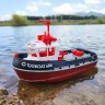 Радиоуправляемый буксир Tugboat черный 2.4G 1:72 (HL-3800-B)
