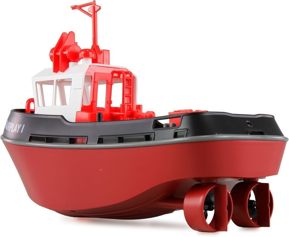 Радиоуправляемый буксир Tugboat черный 2.4G 1:72 (HL-3800-B)