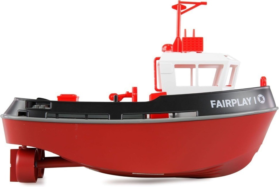 Радиоуправляемый буксир Tugboat черный 2.4G 1:72 (HL-3800-B)